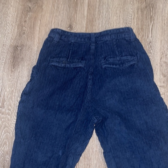Free people High waisted corduroy trousers navy size 4 - Picture 7 of 8